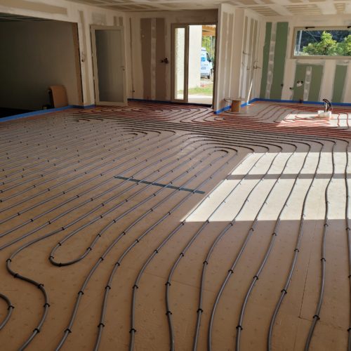 Plancher chauffant sur construction neuve 2