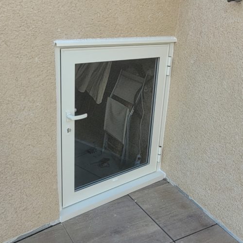 Porte comble en aluminium blanc